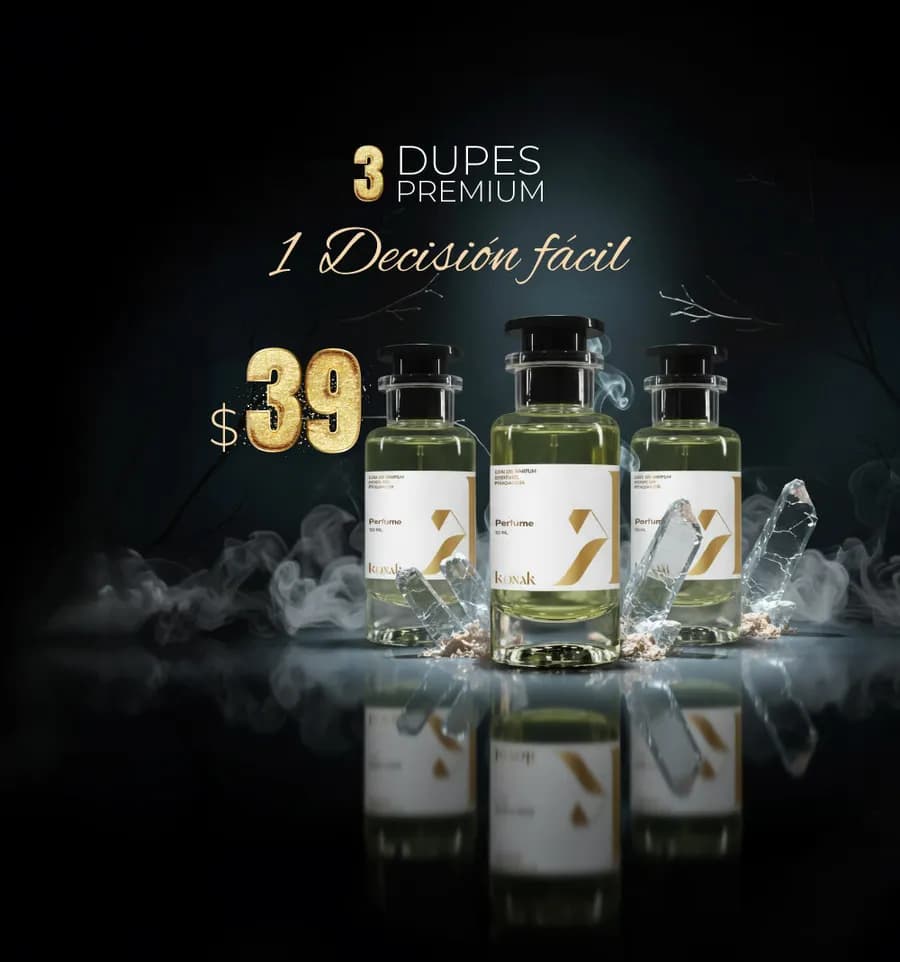 Promoción: 3 perfumes de 30 ml por $39