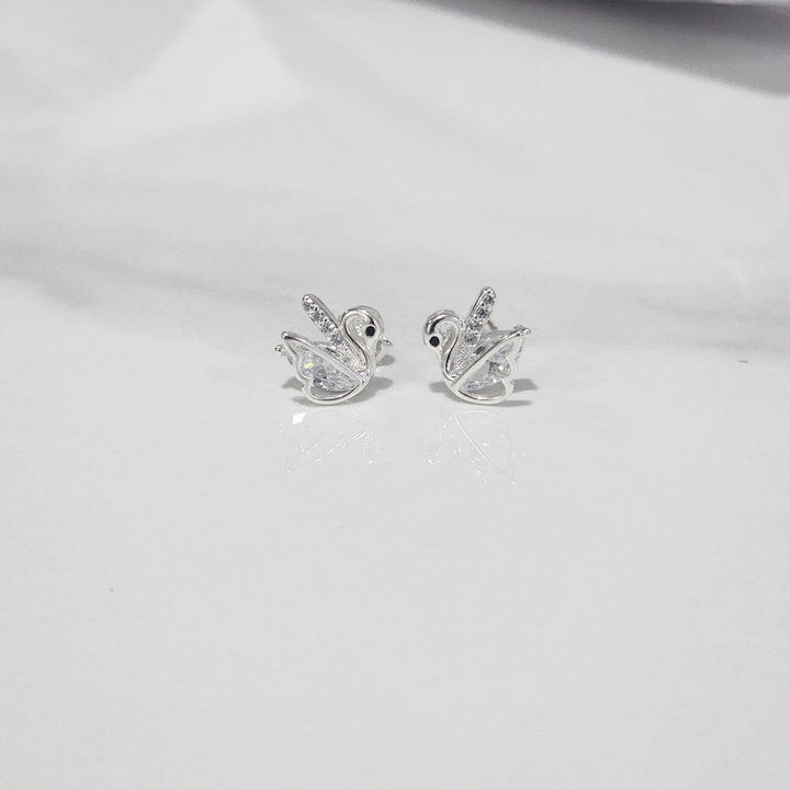 Aretes Plata - Cisne