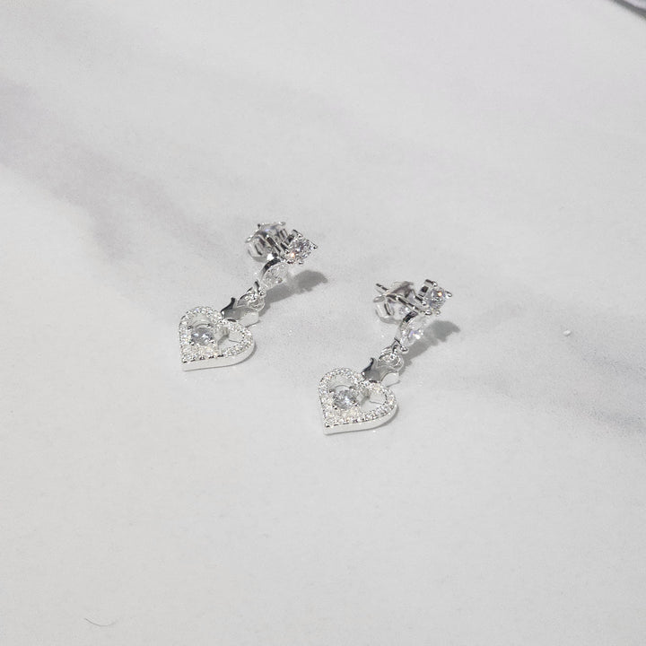 Aretes Plata - Royal Heart