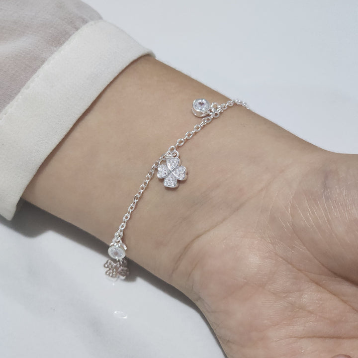 Pulsera Plata - Clover