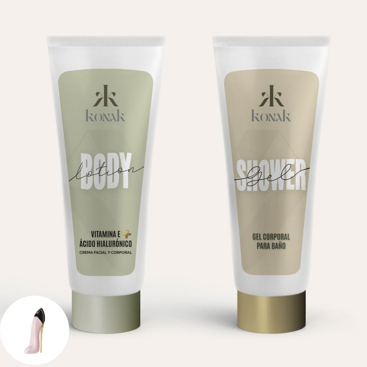 Shower Gel & Body Lotion - Inspirado en Good Girl Blush Carolina Herrera